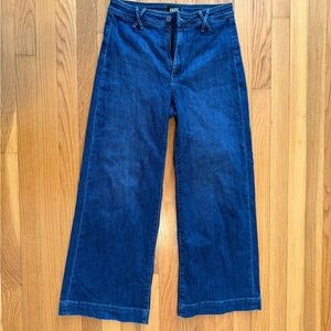 PAIGE Women's Dark Blue Flare Jeans